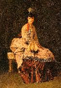  Jules-Adolphe Goupil Lady Seated oil painting